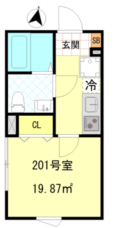 CFジオーレ本蓮沼の間取り図