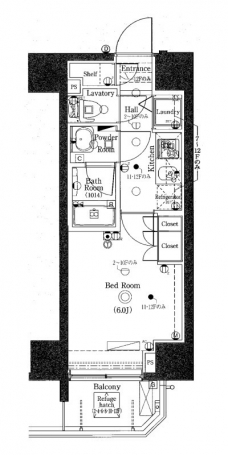 グラントゥルース巣鴨の間取り図