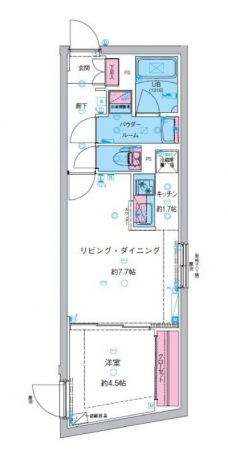 ジェノヴィア池袋の間取り図