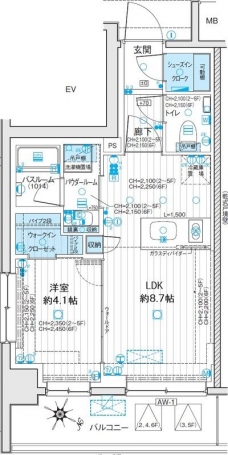 デュオステージ浦和岸町の間取り図