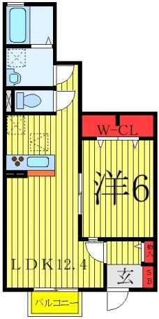 グリーンコーポ網代橋の間取り図