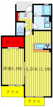 ラ・ヴィータ・ロッソの間取り図