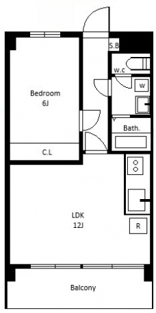 メゾンベルジュの間取り図