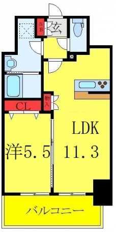 ＲＩＤＧＥ王子神谷の間取り図
