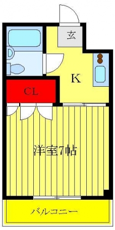 島田マンションの間取り図