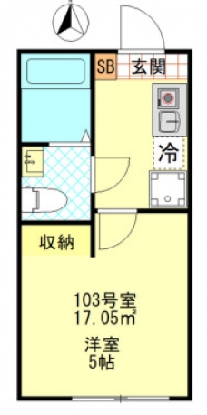 フィーカ板橋の間取り図