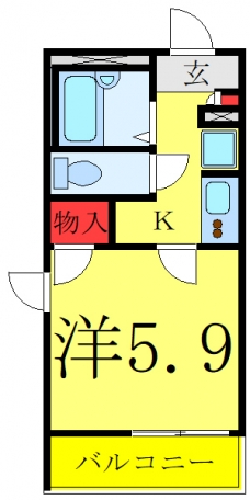 レオネクスト呉松Ⅰの間取り図