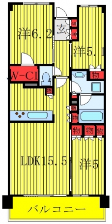 ザ・パークハウス川口本町の間取り図