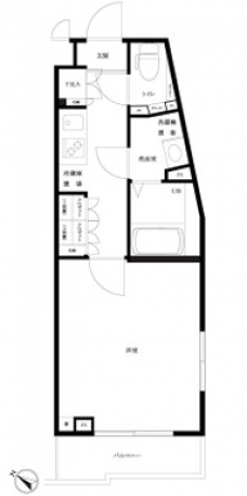 ルーブル小竹向原参番館の間取り図