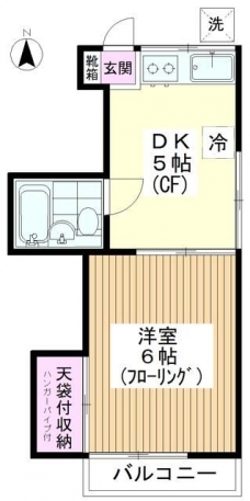 新井コーポの間取り図