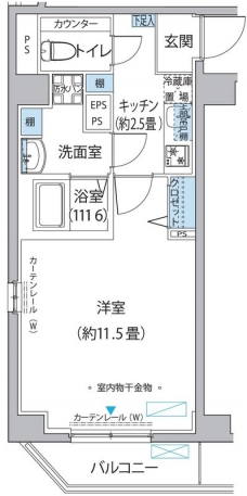 ＦＩＯＲＥ　ＫＯＭＡＧＯＭＥの間取り図