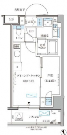 パークアクシス文京本郷の間取り図