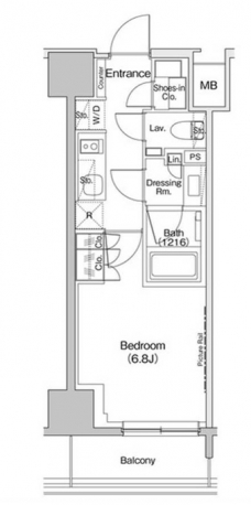 ザ・パークハビオ入谷の間取り図
