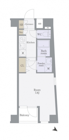 エルフラット板橋の間取り図