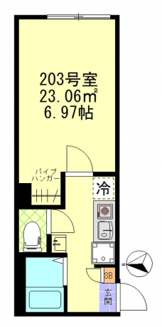 モンド・リコ板橋本町の間取り図