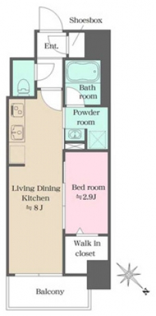 ウエリスアーバン大塚の間取り図