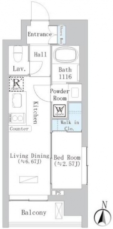 ルミエール浦和仲町の間取り図
