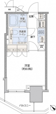 レジディア文京小石川Ⅱの間取り図