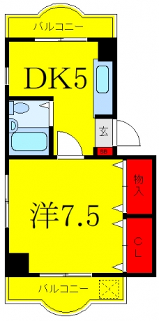 コーポレイトハウスの間取り図