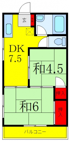 美津穂マンションの間取り図