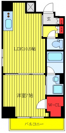 パークアクシス板橋本町の間取り図