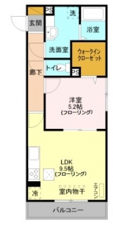 Polaris(ポラリス)の間取り図