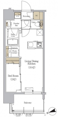 アーバネックス駒込の間取り図