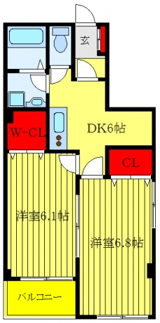 飯田ビルの間取り図