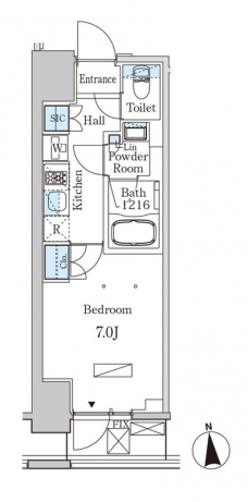 ルジュール神田須田町の間取り図