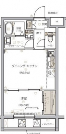 ARCOBALENO SHIMURASAKAUEの間取り図