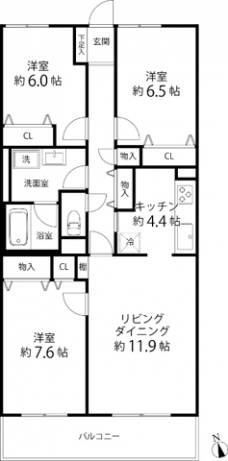 TRガーデン蕨の間取り図