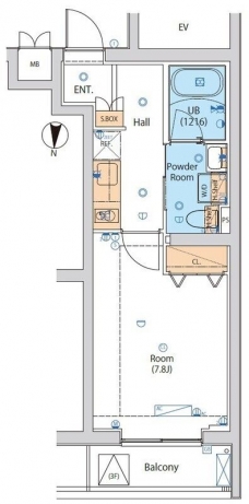 エストゥルース小竹向原の間取り図
