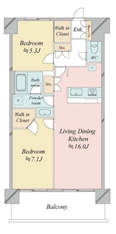 レジディア南千住の間取り図
