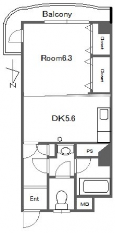 グリーンコーポ西台の間取り図