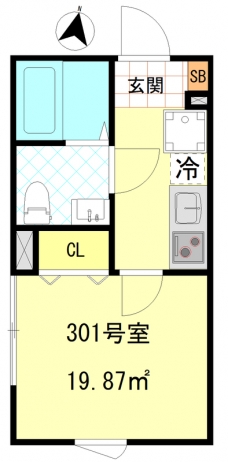 CFジオーレ本蓮沼の間取り図