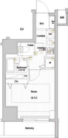 シーネクス本駒込の間取り図