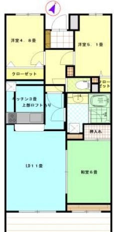 シャルマンコーポ川口の間取り図