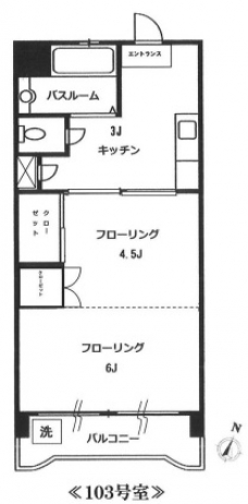 大晃サンハイムＡ　の間取り図
