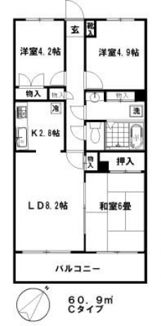 藤重弐番館の間取り図