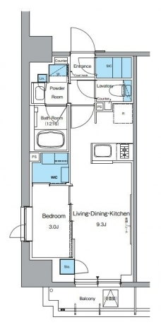 ルフォンプログレ上野御徒町の間取り図
