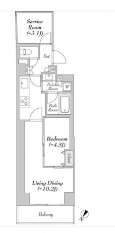 ルミーク文京千石の間取り図