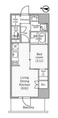 nidoMINOWAの間取り図