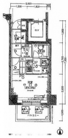 ＰＡＬＡＣＥ　ＳＴＵＤＩＯ　文京音羽の間取り図