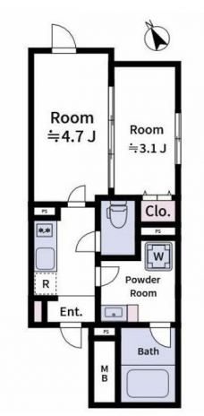 ラヴィエール上中里の間取り図