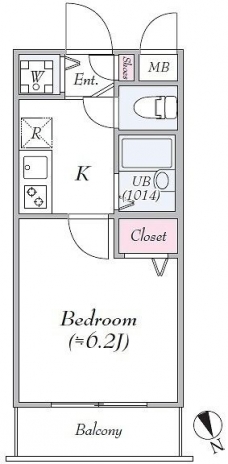 プレール・ドゥーク東京NORTHⅢの間取り図