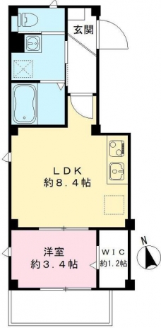 ルポゼ芝富士の間取り図