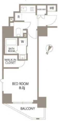 エスティメゾン赤羽Ⅱの間取り図