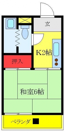本田マンション２号棟の間取り図
