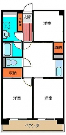芝マンションの間取り図