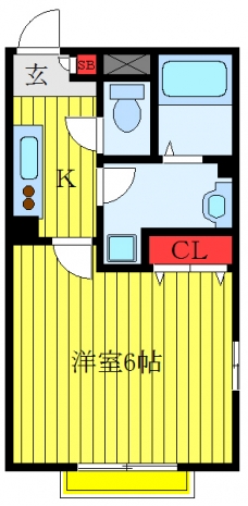アムールＶｅｒｉｔｅの間取り図